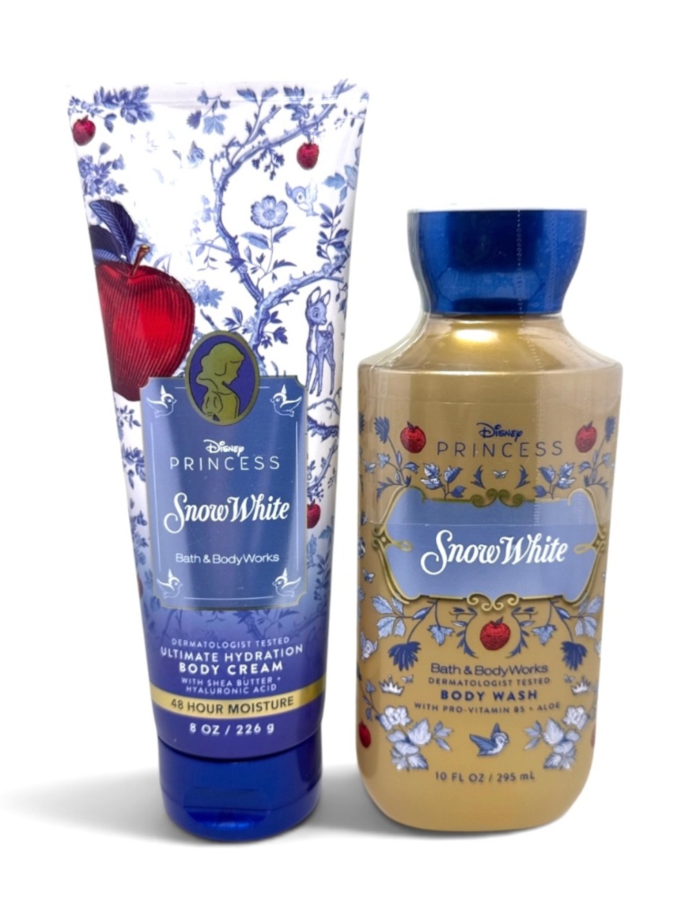 NWT SOLD OUT BBW Disney Snow White SEALED Body Wash & Cream Set